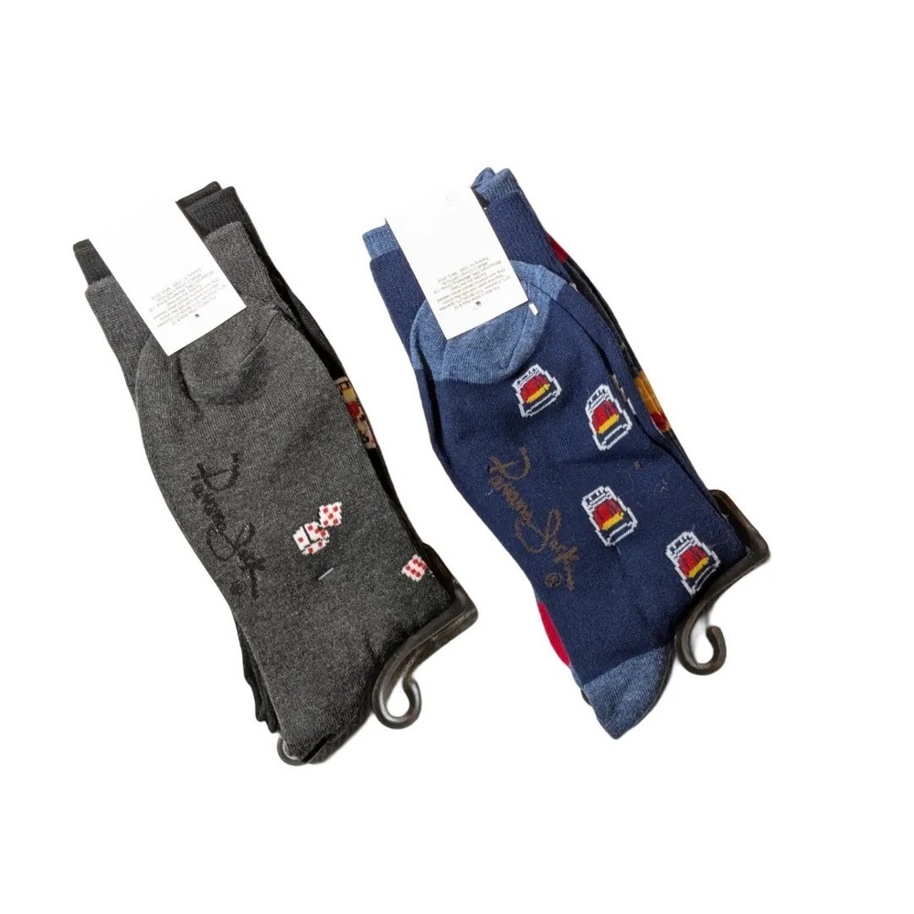 Panama Jack Novelty Socks Poker & Call Me Old Fashioned 4 Pair Sz 8-10 NWT - Picture 4 of 4